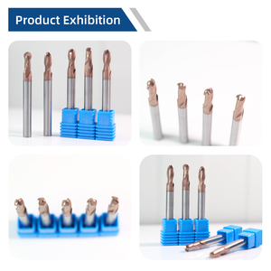 Brons Gecoate Carbide Kogelstangen 2-Fluiten Kogelneus Frees Voor Metalen Tin Altin Odm Aanpasbaar Voor Freza Fresa - Product Image 2