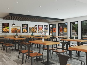 Tienda de pollos fritos, diseño de tienda profesional, diseño de <span class=keywords><strong>restaurante</strong></span> de modelado 3D - Product Image 4