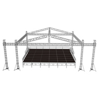 Sistema de armadura de techo de escenario de concierto de festival de música, pantallas de armadura de Evento de aluminio para túnel de cúpula, techo arqueado plano para iluminación de eventos