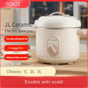 OEM <span class=keywords><strong>Mijoteuse</strong></span> 3L Cuiseur de soupe électrique Porcelaine Céramique <span class=keywords><strong>Mijoteuse</strong></span> Intérieure <span class=keywords><strong>Mijoteuse</strong></span> Cuisiniers - Product Image 2
