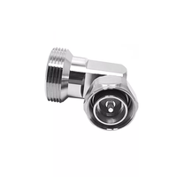 Adaptateur coudé DIN femelle 7/16 vers Mini DIN mâle 4.3/10, 50 Ohms, installation sans outil, contact en cuivre, compression EZ