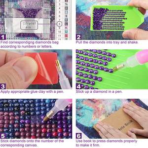 SONGWOOART venta al por mayor 5d Diy diamante pintura Caballo Blanco hermoso paisaje todo diamante mosaico diamante diseñado a mano Decoración - Product Image 6