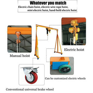 เครนโครงเหล็กพับได้ขนาดเล็ก 1-40 ตัน สำหรับโรงงาน เคลื่อนย้ายได้ ใช้ยกเรือยอชท์ ยกตู้คอนเทนเนอร์  ลดราคาพิเศษ - Product Image 2