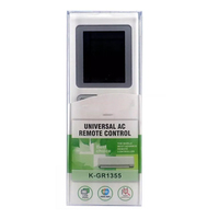 Télécommande de remplacement à code fixe HUAYU K-GR1355 pour climatiseur universel GREE, 2 piles AAA, certifiée CE/FCC, ABS