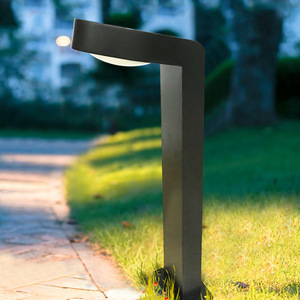 Lampe de jardin moderne en aluminium, IP65, résistante à l'eau, LED, à poser au sol, DC 6V, avec détecteur de mouvement, éclairage solaire - Product Image 6