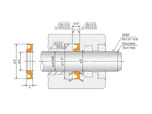 Hby Type Hydraulische Staaf Seals Buffer Seals Pu + Pa - Product Image 3