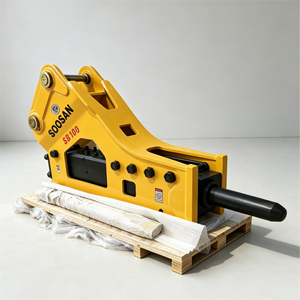 Marteau brise-roche hydraulique latéral SB100 avec burin de 150 mm pour excavatrice de 28-35 tonnes, construction et exploitation minière, garantie 1 an - Product Image 4