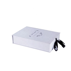 Điện Thoại Trường Hợp Bao Bì Màu Trắng Cứng Nhắc Hộp Với Băng Biểu Tượng Với Vàng Hoặc Bạc Dập Nóng Giấy Bao Bì Cho Hộp Quà Tặng - Product Image 3