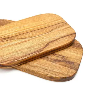 Umwelt freundliche Akazien holzbrot Obst Schneide brett Küche Bambus brot Käse Holz Essen Servier brett