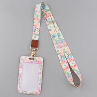 Petites feuilles lanière de cou lanières pour clés carte d'identité Anime sangles de téléphone portable porte-badge USB bricolage téléphone fleurs lanière porte-clés