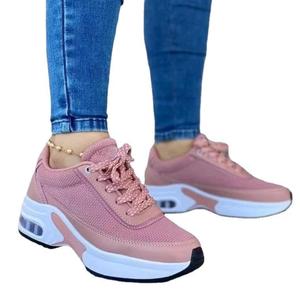 Calzado Deportivo Casual para Mujer, Venta Directa de Fábrica, Suela Gruesa con Cordones, Estilo Plataforma Deportiva - Product Image 3
