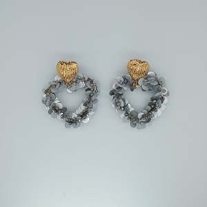ต่างหูห่วงรูปหัวใจสแตนเลสสตีล 316L ยี่ห้อ SmileJoyas สำหรับผู้หญิง ชุบทอง PVD ทนทาน ทันสมัย เหมาะสำหรับงานปาร์ตี้ เครื่องประดับแฟชั่น - Product Image 1