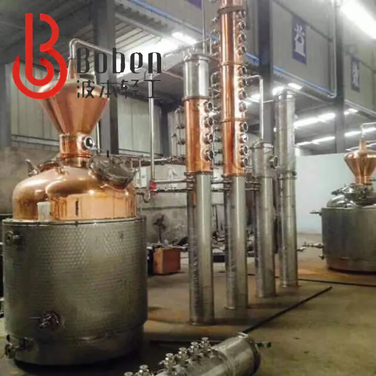Customized Copper Pot Still Alcohol Distillation Equipment Multifunctional Alcohol Distiller