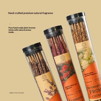 Bâtons d'encens naturels roulés à la main en gros d'usine, à la rose, à l'osmanthus et au bois de santal, épais, longue durée, pour toutes les saisons, pour usage en intérieur