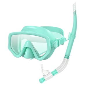 Accessoires de plongée de qualité supérieure Masque de plongée professionnel et ensemble de tuba panoramique 180 Masque de plongée étanche - Product Image 1