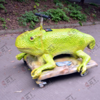 Manèges de dinosaures électriques pour enfants en centre commercial, voiture dinosaure réaliste, jeu de conduite pour enfants