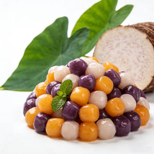 Boules de taro surgelées à cuisson rapide, mélange de 3 couleurs, perles de tapioca <span class=keywords><strong>en</strong></span> sachet pour les ingrédients du bubble tea - Product Image 6
