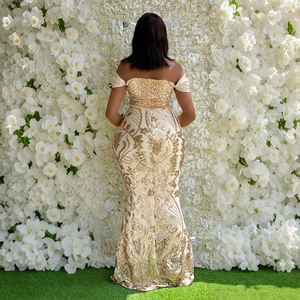 Gaun Malam Formal Elegan T2069, Gaun Pesta, Gaun Maxi Berpayet untuk Wanita - Product Image 5