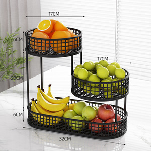 Présentoir <span class=keywords><strong>à</strong></span> <span class=keywords><strong>fruits</strong></span> <span class=keywords><strong>à</strong></span> trois niveaux pour salon, plateau <span class=keywords><strong>à</strong></span> collations, corbeille <span class=keywords><strong>à</strong></span> <span class=keywords><strong>fruits</strong></span> de luxe léger pour table basse domestique - Product Image 5