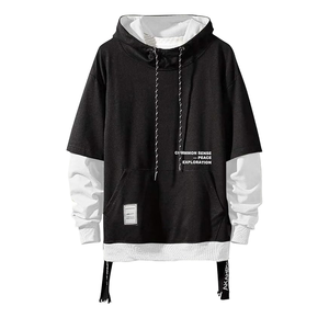 Sudaderas Extra Grandes para Hombre, Diseño Personalizado a la Moda, Transpirables, de Secado Rápido, Felpa de Algodón, Impresión de Silicona, Lavado Ácido, para Invierno - Product Image 2