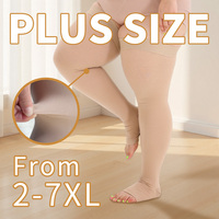 Chaussettes de compression mi-mollet pour hommes et femmes 20-30 mmHg, bas médicaux pour varices avec logo sur le corps et le bord du bas
