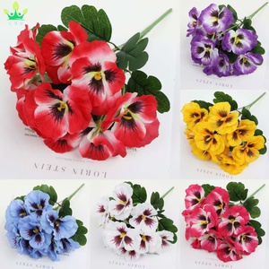 Fiori Artificiali di Pansé in Seta, Realistici Fiori Finti per Vasi, Decorazioni per Casa, Matrimoni, Bouquet e Centrotavola - Product Image 5