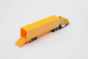 Camion semi-remorque <span class=keywords><strong>tracteur</strong></span> en plastique et métal à l'échelle 1/64 HS 1 avec logo personnalisable pour enfants, <span class=keywords><strong>jouet</strong></span> unisexe - Product Image 5