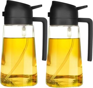 470ml <b>Mist</b> 2 in 1 Olive Oil Dispenser <b>Bottle</b> Premium Glass Oil Spray <b>Bottle</b> Oil Sprayer for Cooking - Product Image 1