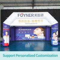 Carpa Inflable Publicitaria Personalizada de Tela Oxford Resistente al Agua, Entrada Comercial para Ferias Comerciales y Exposiciones al Aire Libre