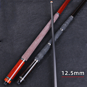Jflowers JF-20EBF Ebony Plain‑Face Mangshen Pool Cue, Carbon Fiber Shaft for Chinese 8‑Ball American 9‑Ball Billiards Stick - Product Image 1