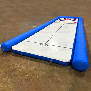 Inflatable Curling Ice rinks ngoài trời đường phố thể thao trò chơi bơm hơi di động cơ sở & biên giới Blow up quăn thiết lập với đá - Product Image 2