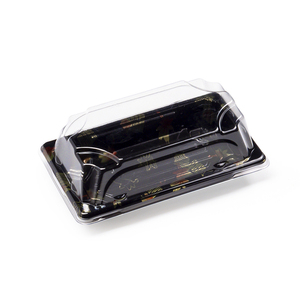 Wholesale custom food grade sushi packaging material plastic tray sushi container transparent sushi tray
