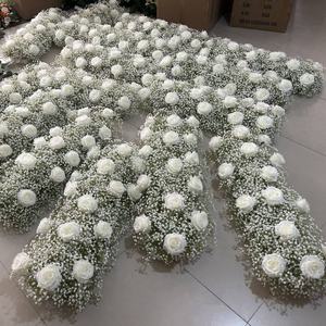 Centros de Mesa de Flores para Boda <span class=keywords><strong>Super</strong></span> Z, Arreglo de Flores Artificiales de Seda, Bola de Flores de Gypsophila, Camino de Mesa de Flores de Baby Breath - Product Image 1