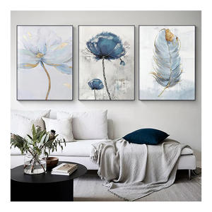 Póster nórdico para decoración de pared del hogar, lienzo de flores escandinavas, impresión artística, pintura abstracta - Product Image 1
