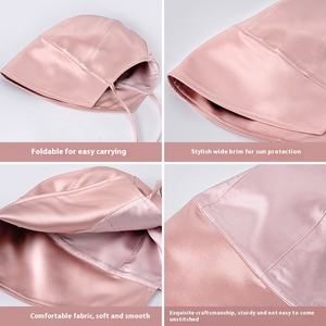 หมวกไหมมัลเบอร์รี่ 100% สีพื้น หรูหรา เป็นมิตรกับสิ่งแวดล้อม สำหรับผู้หญิง ของใช้ในบ้าน ของใช้ประจำวัน สินค้าอุปโภคบริโภค - Product Image 3