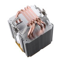 Ventilateur de processeur QiuzAim 90 mm pour ordinateur, dissipateur thermique double tour 1200 avec 4/6 caloducs, contrôle de température, compatible AM4/1700/1150/1151, refroidissement par air pour processeurs i5