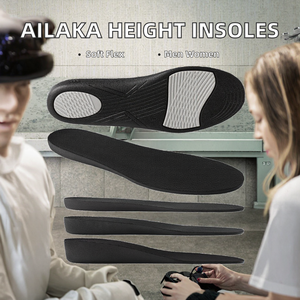 Unisex <b>Height</b> <b>Increasing</b> <b>Insoles</b> 1.5/2.5/3.5 cm Soft Flexible Rubber Material for Men & Women Sports Use - Product Image 2