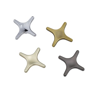 Poignée étoile croisée minimaliste moderne, style minimaliste, luxe léger, pour tiroir, armoire, porte, à trou unique, en zinc, 96 mm, pour commodes - Product Image 2