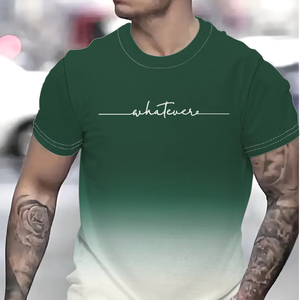 <span class=keywords><strong>Felpa</strong></span> sportiva Casual estiva da <span class=keywords><strong>uomo</strong></span> con scollo rotondo a <span class=keywords><strong>maniche</strong></span> <span class=keywords><strong>corte</strong></span> con stampa in maglia a colori sfumata - Product Image 1