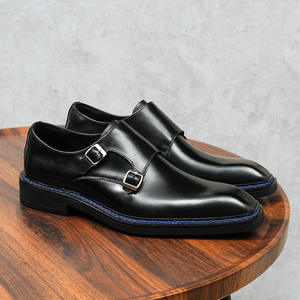 Made in China 2026 New Arrival Promotion | Men's Handmade Formal Waterproof Light Steel Toe Embossed Leather Shoes with Toe Box - Product Image 3