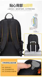 Sac à dos pour ordinateur portable de grande capacité personnalisé, sac à dos d'affaires avec charge USB, sac à dos pour ordinateur portable de grande capacité avec logo personnalisé, utilisation quotidienne - Product Image 5