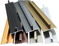 Profilé de finition mural en alliage d'aluminium anodisé, antirouille, étanche, sur mesure, pour coins et bordures, prix usine