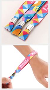 Pulsera de Satén Personalizada para Fiestas, Pulsera de Satén Grueso con Cierre Reutilizable o Hebilla Deslizante Desechable - Product Image 3