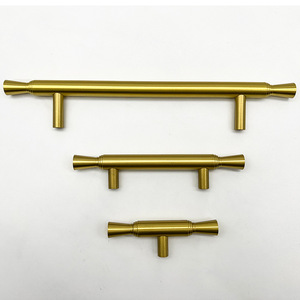 Brass Cabinet Handles Bar Shape Chinese Style Durable Furniture Hardware for Cabinet Doors Drawer Wardrobe - Product Image 3