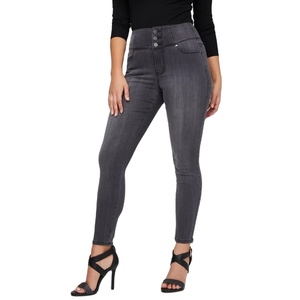 Vaqueros rasgados ajustados de talla grande para mujer, Jeans informales de algodón 100%, buena calidad, venta al por mayor, primavera y verano - Product Image 4