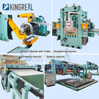 Ligne de production automatique de coupe à longueur de bobines d'aluminium avec empilage, ligne de production de coupe à longueur en acier inoxydable