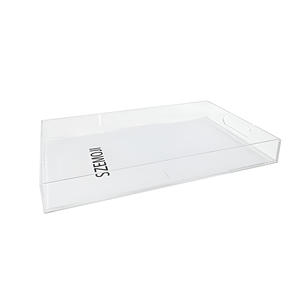Plateau <span class=keywords><strong>d</strong></span>écoratif en acrylique, organisateur de comptoir pour salons, tables basses ottomanes, bureaux, cuisines et pour servir les invités - Product Image 6