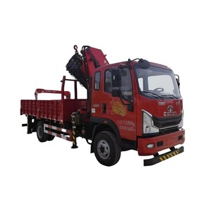 รถเครนติดรถบรรทุกแบบไฮดรอลิก 6.3 ตัน สำหรับงานก่อสร้างและขนย้ายวัสดุ - Product Image 1