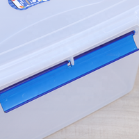 Ensemble de contenants de stockage alimentaire en plastique avec couvercles hermétiques sans BPA, empilables, pour l'organisation de la cuisine, du réfrigérateur et du garde-manger