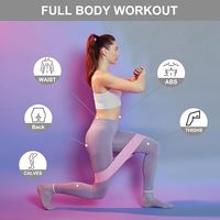 Banda de Resistencia Antideslizante para Ejercicios de Glúteos, Entrenamiento de Fuerza en Casa, Fitness, Pilates, Sentadillas, Yoga y Dominadas